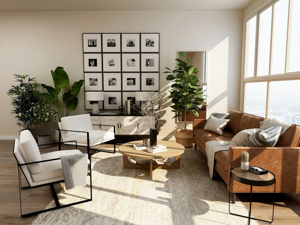 Carlsbad coastal bungalow staged for listing photography